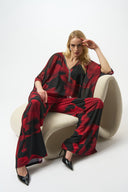 Joseph Ribkoff Abstract Print Poncho Top Style 254090