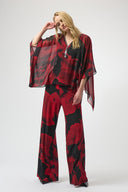 Joseph Ribkoff Abstract Print Poncho Top Style 254090