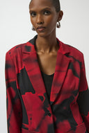 Joseph Ribkoff Abstract Print Straight Blazer Style 254092