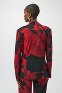 Joseph Ribkoff Abstract Print Straight Blazer Style 254092