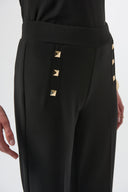 Joseph Ribkoff Black Straight Leg Pull-On Pants Style 254099