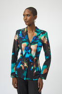 Joseph Ribkoff Abstract Print Fitted Blazer Style 254104