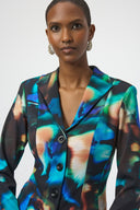 Joseph Ribkoff Abstract Print Fitted Blazer Style 254104