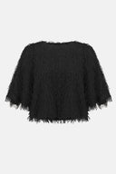 Joseph Ribkoff Novelty Fringe Boxy Top Style 254105