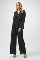 Joseph Ribkoff Black V-Neck Boxy Top Style 254116