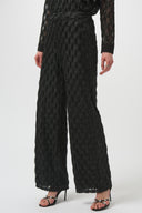 Joseph Ribkoff Black Wide-Leg Pull-On Pants Style 254118