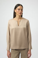 Joseph Ribkoff Satin Straight Top Style 254135.