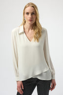Joseph Ribkoff Georgette Flared Layered Top Style 254141