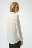 Joseph Ribkoff Georgette Flared Layered Top Style 254141