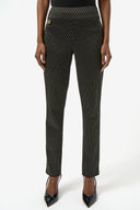 Joseph Ribkoff Foiled Heavy Knit Slim Fit Pants Style 254143