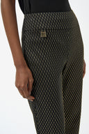 Joseph Ribkoff Foiled Heavy Knit Slim Fit Pants Style 254143