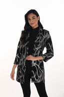 Frank Lyman Abstract Print Open-Front Jacket Style 254148