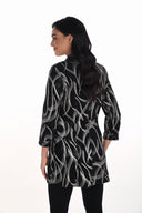 Frank Lyman Abstract Print Open-Front Jacket Style 254148