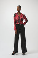 Joseph Ribkoff Abstract Print Straight Top Style 254161