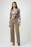 Joseph Ribkoff Animal Print Straight Top Style 254166