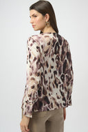Joseph Ribkoff Animal Print Straight Top Style 254166