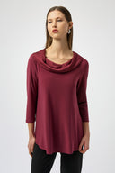 Joseph Ribkoff Cowl Neck Flared Top Style 254173