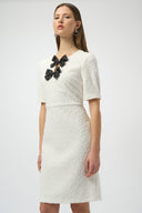 Joseph Ribkoff Shift Dress With Bow Detail Style 254177