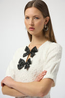 Joseph Ribkoff Shift Dress With Bow Detail Style 254177