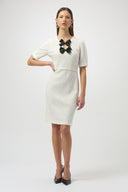 Joseph Ribkoff Shift Dress With Bow Detail Style 254177