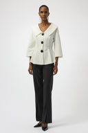 Joseph Ribkoff Sequined Bouclé Knit Peplum Jacket Style 254184