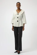 Joseph Ribkoff Sequined Bouclé Knit Peplum Jacket Style 254184