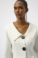 Joseph Ribkoff Sequined Bouclé Knit Peplum Jacket Style 254184
