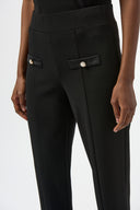 Joseph Ribkoff Black Straight Pull-On Pants Style 254185