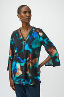 Joseph Ribkoff Abstract Print Fit and Flare Tunic Style 254204
