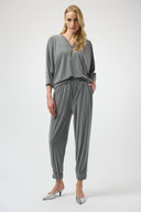 Joseph Ribkoff Boxy Top with Zipper Detail Style 254205