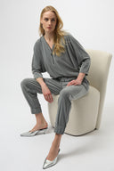 Joseph Ribkoff Boxy Top with Zipper Detail Style 254205