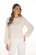 Frank Lyman Textured Crew Neck Pullover Style 254205