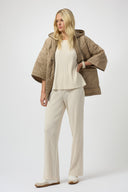 Joseph Ribkoff Pleated 3/4 Sleeve Boxy Top Style 254210