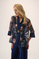 Joseph Ribkoff Organza Floral Print Swing Jacket Style 254729