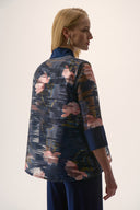 Joseph Ribkoff Organza Floral Print Swing Jacket Style 254729