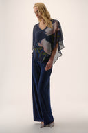 Joseph Ribkoff Floral Print Poncho Top Style 254731