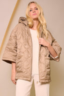 Joseph Ribkoff Diamond Quilt Hooded Jacket Style 254914