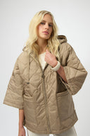 Joseph Ribkoff Diamond Quilt Hooded Jacket Style 254914