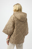 Joseph Ribkoff Diamond Quilt Hooded Jacket Style 254914