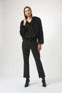 Joseph Ribkoff Classic Straight Leg Jeans with Studded Seams Style 254916