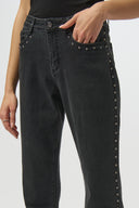 Joseph Ribkoff Classic Straight Leg Jeans with Studded Seams Style 254916