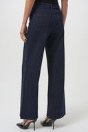 Joseph Ribkoff Classic Wide Leg Jeans with Rhinestone Seams Style 254918