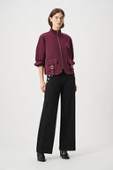 Joseph Ribkoff Classic Wide Leg Pull-On Jeans Style 254919W26 - Black