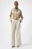 Joseph Ribkoff Button-Front Blouse with Embellished Collar Style 254926
