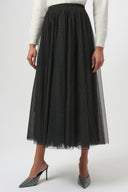 Joseph Ribkoff Black Tulle Flared Skirt Style 254927
