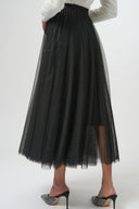 Joseph Ribkoff Black Tulle Flared Skirt Style 254927