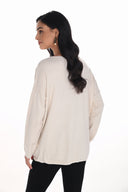 Frank Lyman V-neck Leopard Print Pullover Style 254931