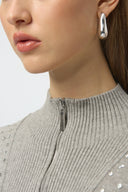 Joseph Ribkoff Mock Neck Pullover with Rhinestones Style 254933