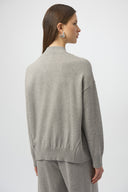 Joseph Ribkoff Mock Neck Pullover with Rhinestones Style 254933