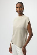 Joseph Ribkoff Sleeveless Pullover with Iron-On Detail Style 254935